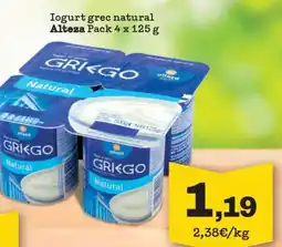 Sorli ALTEZA Iogurt grec natural oferta