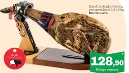 Sorli Espatlla de gla ibèrica, pes aproximat oferta