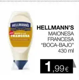 Plusfresc HELLMANN'S Maionesa francesa boca-bajo oferta