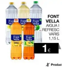 Plusfresc FONT VELLA Aigua i refresc varis oferta