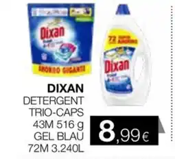 Plusfresc DIXAN Detergent trio-caps gel blau oferta