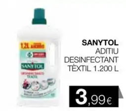Plusfresc SANYTOL Aditiu desinfectant tèxtil oferta