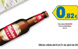 TOP Cash & Carry MAHOU Cerveza Cinco Estrellas oferta