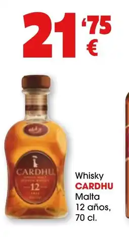 TOP Cash & Carry CARDHU Whisky Malta 12 años oferta