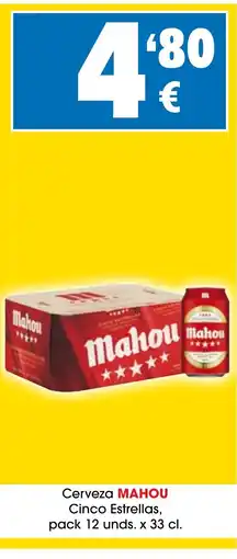 TOP Cash & Carry MAHOU Cerveza Cinco Estrellas oferta