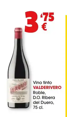 TOP Cash & Carry VALDERIVERO Vino tinto Roble, D.O. Ribera del Duero oferta