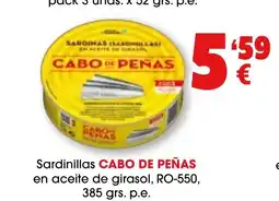 TOP Cash & Carry CABO DE PEÑAS Sardinillas en aceite de girasol, RO-550 oferta