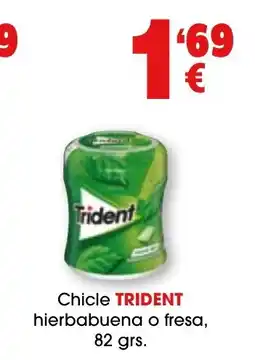 TOP Cash & Carry TRIDENT Chicle hierbabuena o fresa oferta