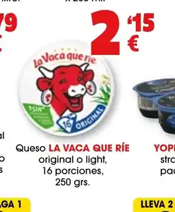 TOP Cash & Carry LA VACA QUE RÍE Queso original o light, 16 porciones oferta