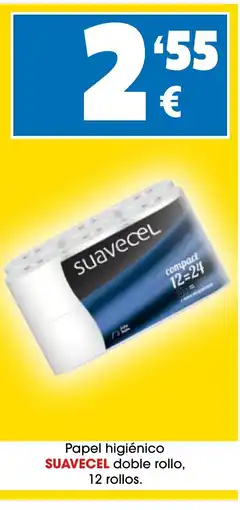 TOP Cash & Carry SUAVECEL Papel higiénico doble rollo, 12 rollos oferta