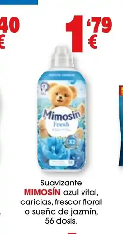 TOP Cash & Carry MIMOSÍN Suavizante azul vital, caricias, frescor floral o sueño de jazmín, 56 dosis oferta