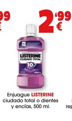 TOP Cash & Carry LISTERINE Enjuague ciudado total o dientes y encías oferta