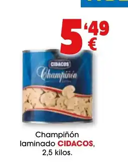 TOP Cash & Carry CIDACOS Champiñón laminado oferta
