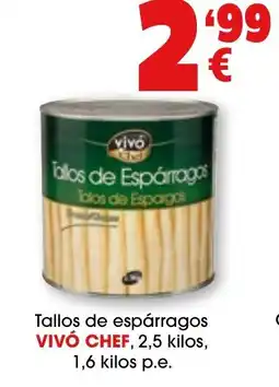 TOP Cash & Carry VIVÓ CHEF Tallos de espárragos oferta