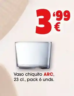 TOP Cash & Carry ARC Vaso chiquito oferta