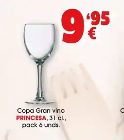 TOP Cash & Carry PRINCESA Copa Copa Gran vino oferta