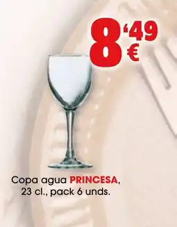 TOP Cash & Carry PRINCESA, Copa agua oferta