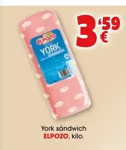 TOP Cash & Carry ELPOZO York sándwich oferta