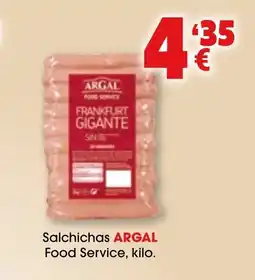 TOP Cash & Carry ARGAL Salchichas Food Service oferta