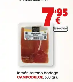 TOP Cash & Carry CAMPODULCE Jamón serrano bodega oferta