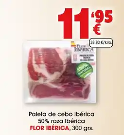 TOP Cash & Carry FLOR IBÉRICA Paleta de cebo Ibérica 50% raza Ibérica oferta