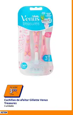 Action Cuchillas de afeitar Gillette Venus treasures oferta
