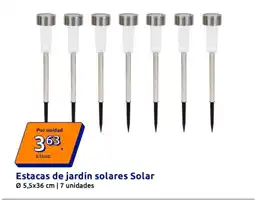 Action Estacas de jardín solares Solar oferta