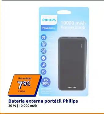 Action PHILIPS Batería externa portátil oferta