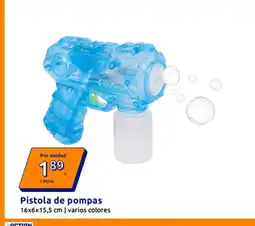 Action Pistola de pompas oferta