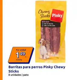 Action Barritas para perros Pinky Chewy Sticks oferta