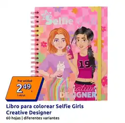 Action Libro para colorear Selfie Girls Creative Designer oferta