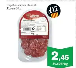 Sorli ABRAS Espetec extra llescat oferta