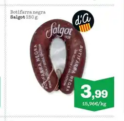 Sorli SALGOT Botifarra negra oferta