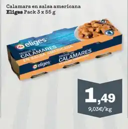 Sorli ELIGES Calamars en salsa americana oferta