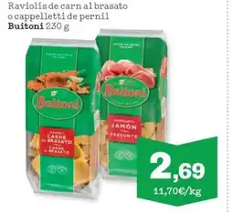 Sorli BUITONI Raviolis de carnal brasato o cappelletti de pernil oferta