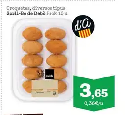 Sorli SORLI-BO DE DEBÒ Croquetes, diversos tipus oferta