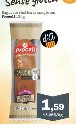 Sorli PROCELI Baguette rústica sense gluten oferta