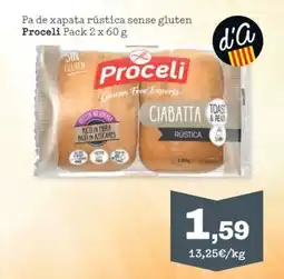 Sorli PROCELI Pa de xapata rústica sense gluten oferta