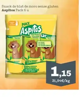 Sorli ASPITOS Snack de blat de moro sense gluten oferta