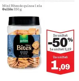 Sorli GULLÓN Mini Bites de quinoa ixia oferta