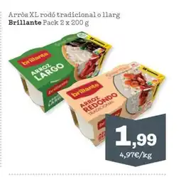 Sorli BRILLANTE Arròs XL rodó tradicional o llarg oferta