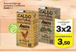 Sorli ANETO Brou ecològic de pollastre o verdures oferta