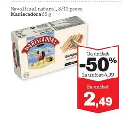 Sorli MARISCADOR Navalles al natural, 8/12 peces oferta