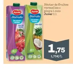 Sorli JUVER Nèctar de fruites vermelles o pinya i coco oferta