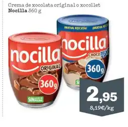 Sorli NOCILLA Crema de xocolata original o xocollet oferta