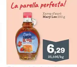 Sorli MARY LEE Xarop d'auró oferta