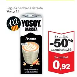 Sorli YOSOY Beguda de civada Barista oferta