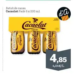 Sorli CACAOLAT Batut de cacau oferta