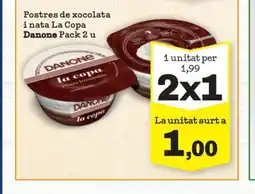 Sorli DANONE Postres de xocolata i nata La Copa oferta