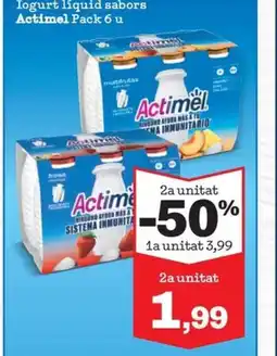 Sorli ACTIMEL Iogurt líquid sabors oferta